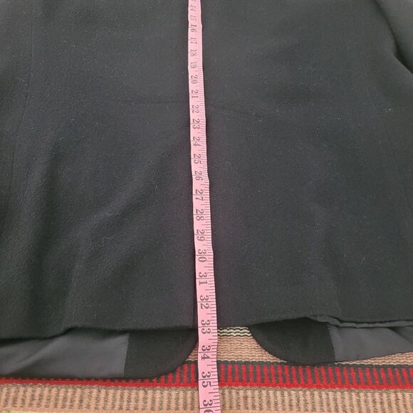 Club Room Black Camel Hair Coat Blazer Suit Jacket Mens 46R Soft 2 Button Classi - Picture 10 of 10